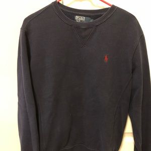 Navy Blue - Polo sweatshirt